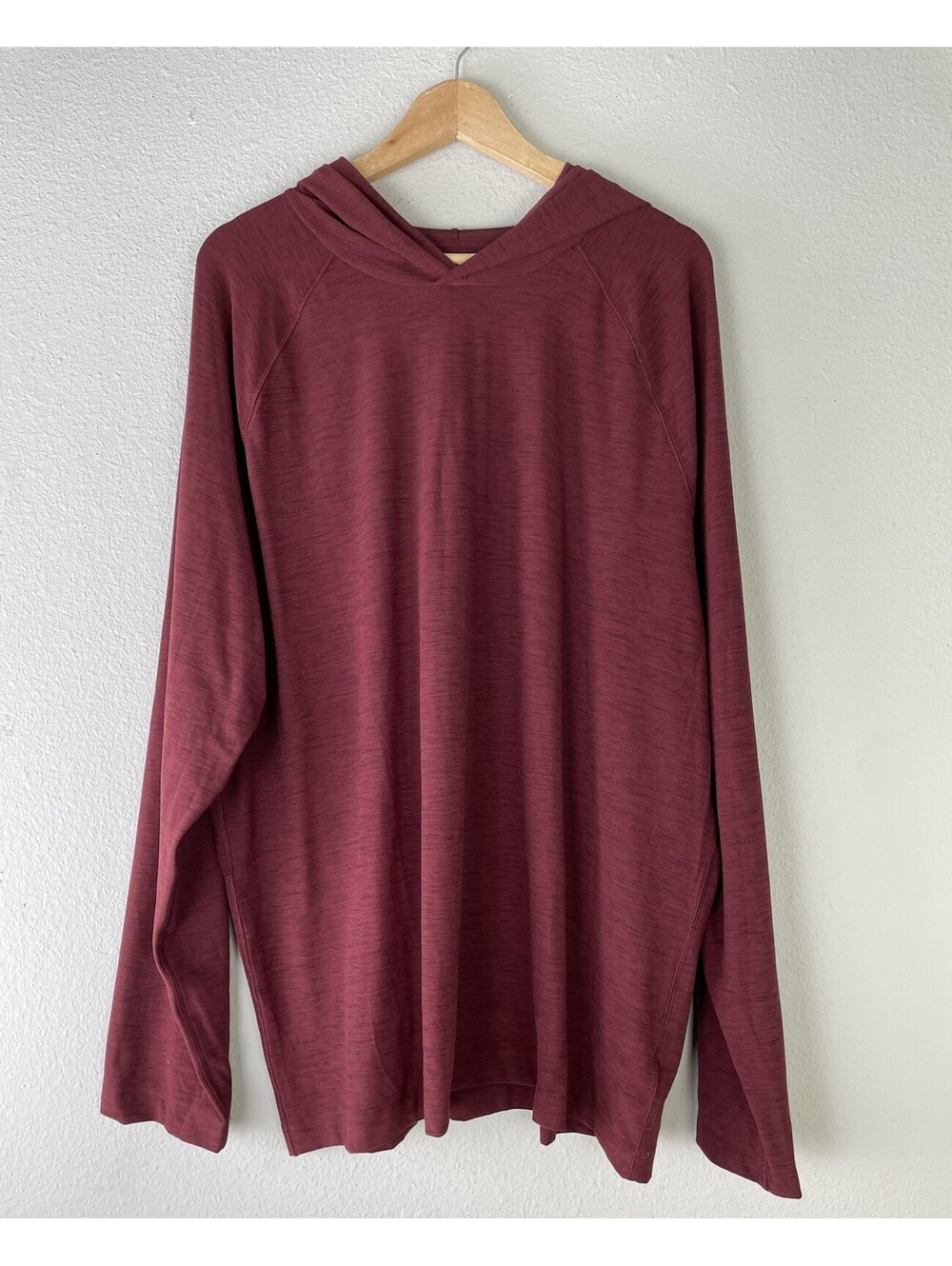 NWT GapFit Men's All Day Active Stretch Hoodie Burgundy Maroon XXL